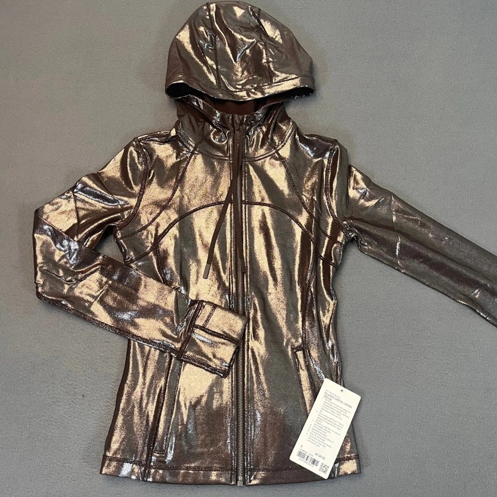 Metallic Hooded Jacket
